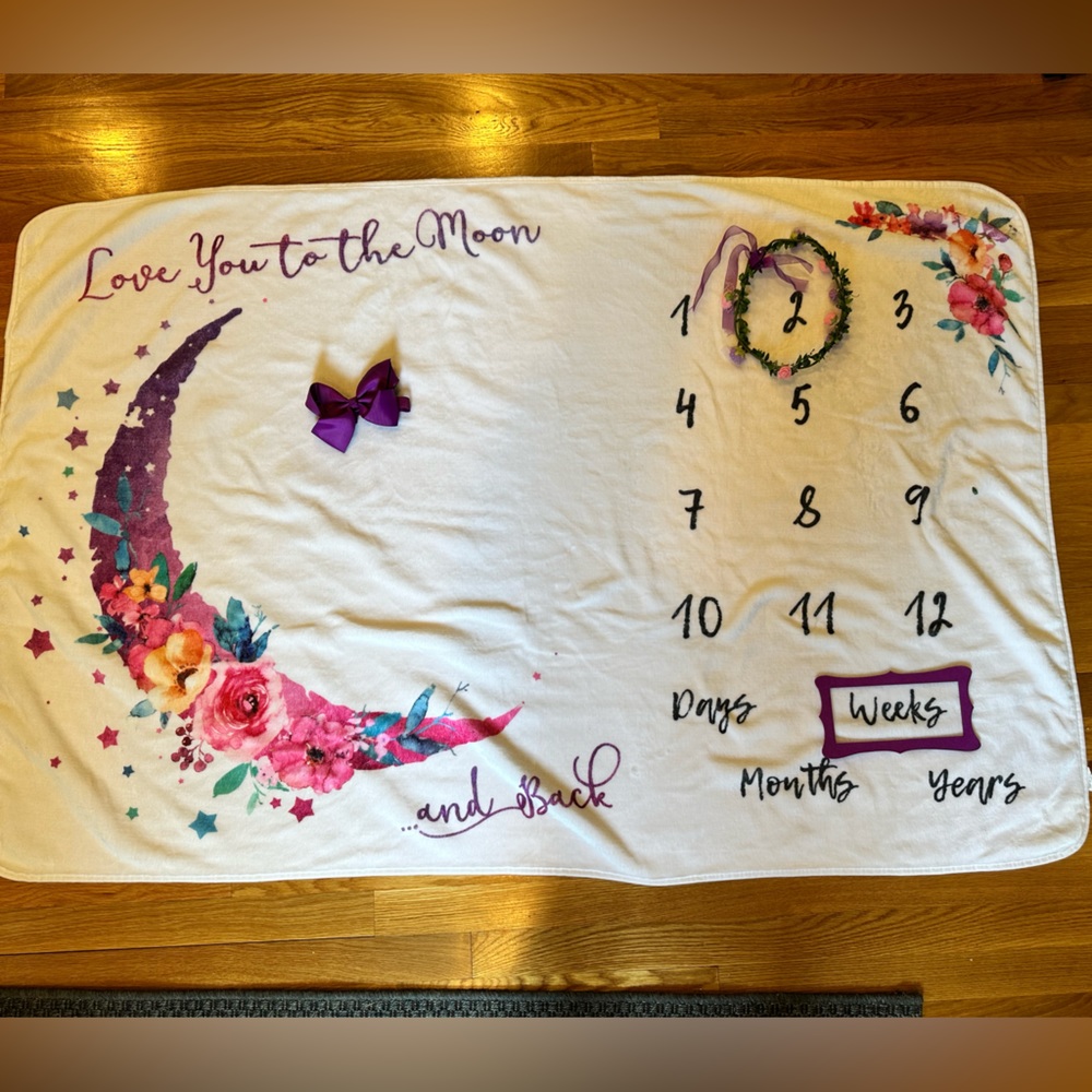 Milestone Blanket - Baby Girl